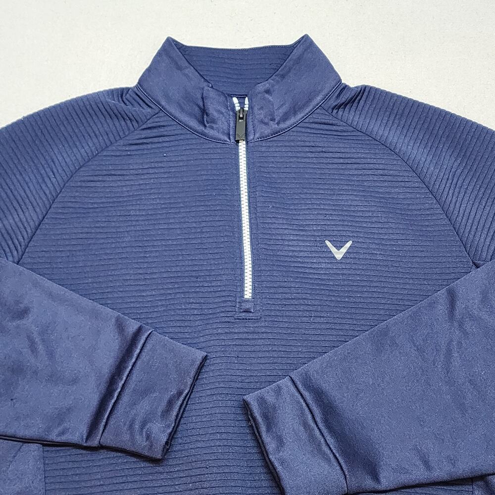 Callaway Men’s Opti-Dri 1/4 Zip Pullover Golf Blue Size M